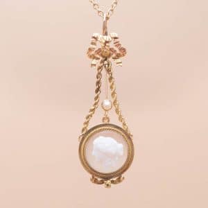 Pendentif Cameo Or Antique