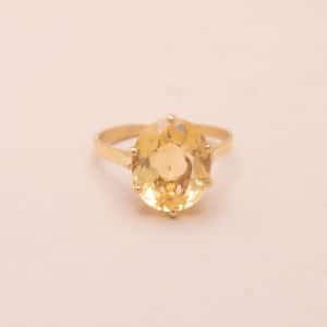 Bague Vintage Lady Joe Citrine bague ancienne