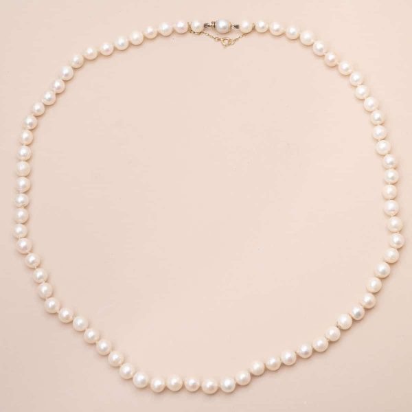 Collier Perles Choker Natural Vintage
