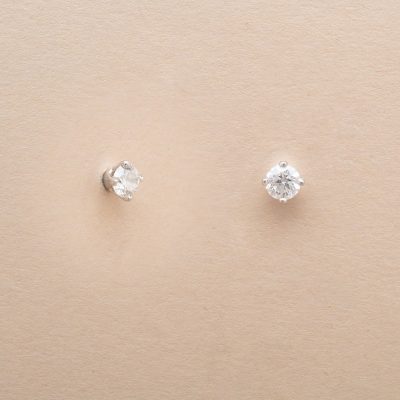 Puces d'Oreilles Diamants Vintage